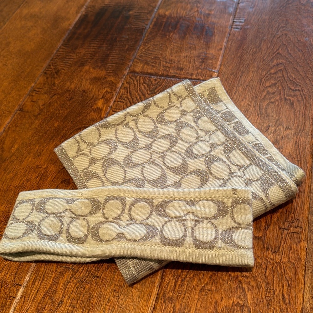 Coach scarf and matching headband